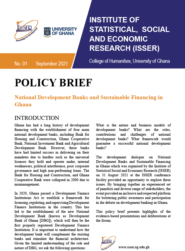 National Development Banks and Sustainable Financing in Ghana