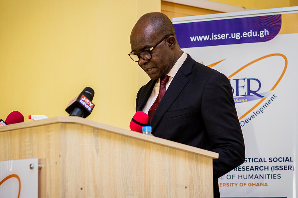 As Provost of the College of Humanities (CoH) to which ISSER belongs, the launch was a proud moment for Prof. Ofori, who pledged the continued support of the CoH and of the University of Ghana.