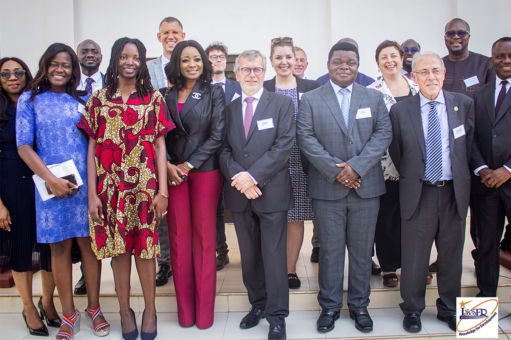 Prof. Quartey and Prof. Dehousse with some key participants at the event