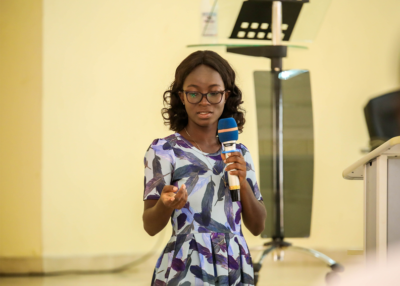 Ms. Danquah presents the summary of the Market Baseline survey