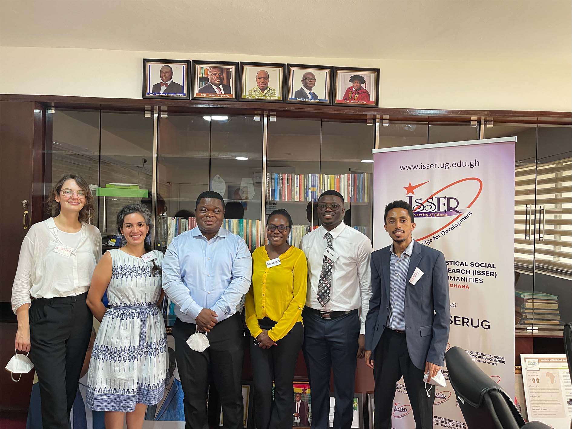 File photo of Prof. Quartey with students of the One Health Programme during their working visit to Ghana in February 2022