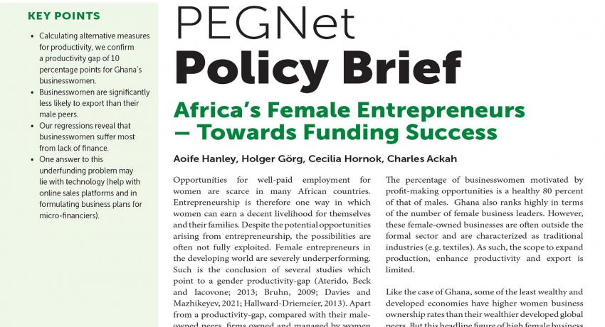 New Publication: “Africa’s female entrepreneurs – towards funding success”