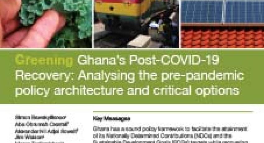 Greening Ghana’s Post-COVID-19 Recovery