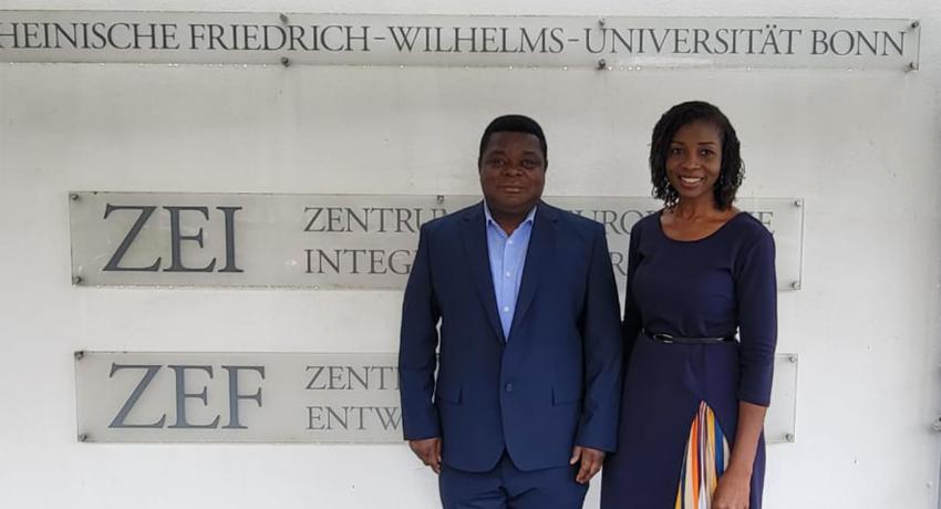 Prof. Quartey and Dr. Fenny at ZEF, University of Bonn