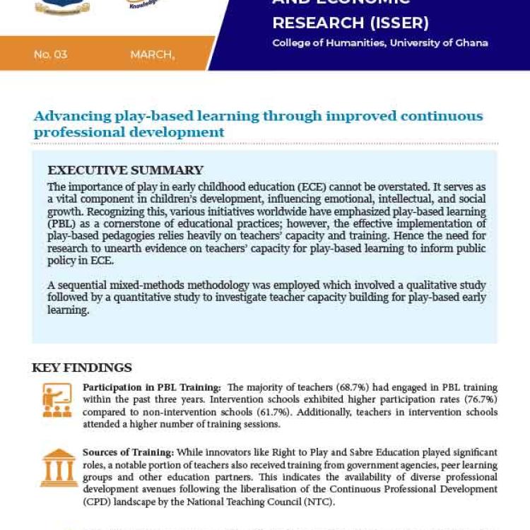 Advancing play-based learning through improved continuous professional development